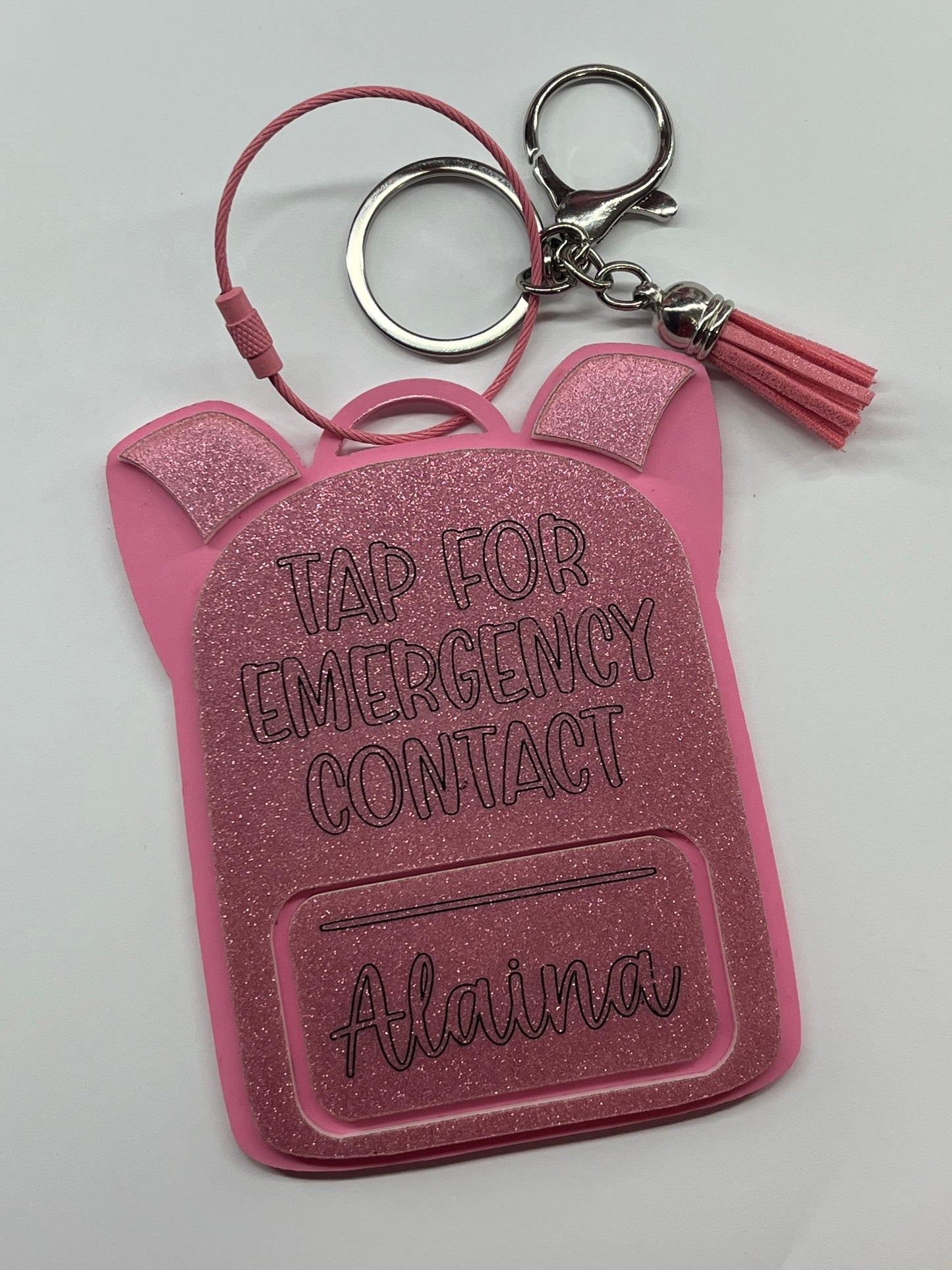 Emergency Contact NFC Keychain